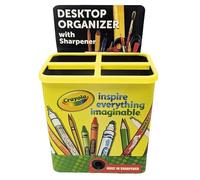 Tin Box Company, Tin Organizer with Sharpener at Bottom, Crayola