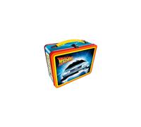 Tin Carry All Fun Lunch Box (Back to Future) - Durable Tin Lunchbox for School, Work & Picnics