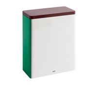 Tin Container Extra Large Off-White, Burgundy, and Green Storage Box by Hay