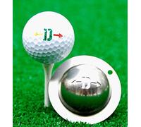 Tin-Cup Unisex Adult ALPHA PLAYERS CUP D Golf Ball Marker - Steel, One Size
