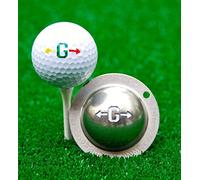 Tin-Cup Unisex Adult ALPHA PLAYERS CUP G Golf Ball Marker - Steel, One Size
