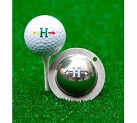 Tin-Cup Unisex Adult ALPHA PLAYERS CUP H Golf Ball Marker - Steel, One Size