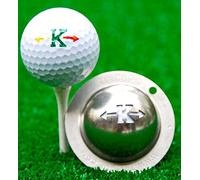 Tin-Cup Unisex Adult ALPHA PLAYERS CUP K Golf Ball Marker - Steel, One Size