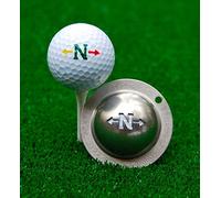 Tin-Cup Unisex Adult ALPHA PLAYERS CUP N Golf Ball Marker - Steel, One Size