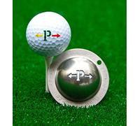 Tin-Cup Unisex Adult ALPHA PLAYERS CUP P Golf Ball Marker - Steel, One Size