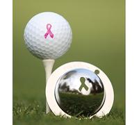Tin-Cup Unisex Adult BREAST CANCER AWARENESS Golf Ball Marker - Steel, One Size