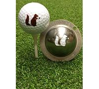 Tin-Cup Unisex Adult GO NUTS Golf Ball Marker - Steel, One Size