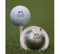 Tin-Cup Unisex Adult NUMBER 1 DAD Golf Ball Marker - Steel, One Size
