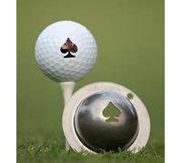Tin-Cup Unisex Adult POKER FACE Golf Ball Marker - Steel, One Size