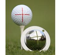 Tin-Cup Unisex Adult Sharpshooter Golf Ball Marker - Steel, One Size