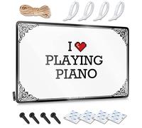 Tin Decor I Love Playing Piano Tin Sign Man Cave Signs Vintage Funny Funny House Decor(20X30CM)