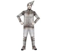 Tin Man Costume for Men Storybook Character Outfit Halloween Cosplay Theatrical Production Wizard of Oz
