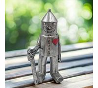 Tin Man Garden Ornament, 'Tin Man & His Heart' Metal Garden Sculpture, Tall Tins Woodsman Statue, for Outdoor Sculptures, Gardens Decor, TinMan Yard Art, Yard Decorations