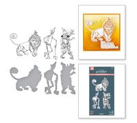 Tin Man, Scarecrow & Lion BetterPress Plate & Die Set from The Wonder of Oz Collection by Graphic45