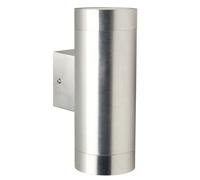 NORDLUX Tin Maxi Outdoor Wall Light, Metal, Silver, GU10