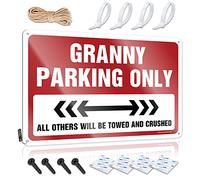 Tin Metal Bar Signs Granny Parking Only Tin Sign Backyard Bar Decor Outdoor Wall Decor ( Size : 20X30CM )