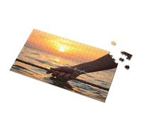 Tin Metal Bar Signs Sunset Reflections On The Sea Picture Puzzle Warning Tin Sign Funny Sogns(500PCS)