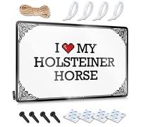 Tin Metal Decor Soft Area Nice I Love My Holsteiner Horse For Space - Dorm Room Stuff Customizable(20X30CM)