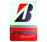 Tin Metal Sign Plaque Bar Pub Vintage Retro Wall Decor Poster Home Club Tavern Wall Door (30 x 20 cm) - UK Company (388 - Bridgestone Motorsport)