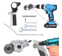 Tin Nibbler Tin Snips Electric, Sheet Nibbler Attachment of Hand Drill, Sheet Cutter, Sheet Metal Knife for Cutting Iron Tin Plate Steel Copper Aluminium, Electric Drill Plate Cutter