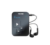 Tin-Nik AM FM SW Mini Radio with Reel Antenna: Weight 27 grams, Watch Size, Rechargeable USB, Personal Pocket Radio, OLED Screen, Clip, Button Lock, Digital Tuning, Timer, Stereo Headphones - FA298ANT