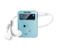 Tin-Nik DAB-398WS-SB Portable DAB/DAB+/FM Radio, Digital RDS-FM Mini Pocket Radio with Rechargeable Battery, Earbuds, Choice of Large and Small