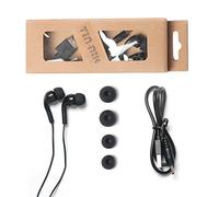 Tin-nik Pocket Radio Accessories - 1 pc 3.5mm Three Pole Jack Stereo Earpiece and 1 pc USB Charging Cable for DAB-398S & DAB-379 Personal Portable DAB/DAB+/FM Radio
