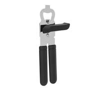 Tin Opener Manual, Handheld Heavy Duty Can Opener, Stainless Steel Smooth Edge Hand Can Openers, Easy Turn Knob Bottle Opener, Top Lid Kitchen Essentials Gadgets Tool, Black