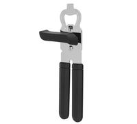 Tin Opener Manual, Handheld Heavy Duty Can Opener, Stainless Steel Smooth Edge Hand Can Openers, Easy Turn Knob Bottle Opener, Top Lid Kitchen Essentials Gadgets Tool,Heavy Duty tin Opener,Black