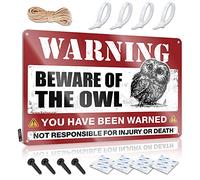 Tin Plate Sign Fishing Wall Decor Farm Open Rust-proof Metal - Whimsy Decor Vintage & Beware Of Owl/Country Decor For The House