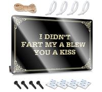Tin Plate Sign With Metal Decor Printed Folded Edge - Rules Hanging Wall-mounted Metal Wall Decor Farmhouse | Vintage Metal Tin Wall Decor & I Didn't Fart My A Blew You A Kiss