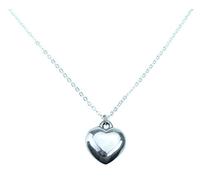 Tin Polished 10th Anniversary Heart Pendant