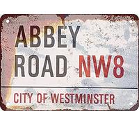 Tin Poster Metal Sign S Abbey Road Vintage 12x8inch Wall Plaque Retro Signs
