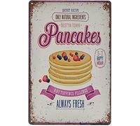 Tin Poster Metal Sign Vintage Metel - Fast Food Shop Retro Decorative Wall Decor Plaques - Pancakes Signs