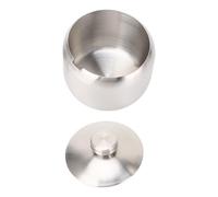 Tin, Shape Dishwasher Safe Sturdy Rustproof Acidproof Stainless Steel Sugar Bowl Large Capacity Highly Polished Finish with Lid for Kitchen (Silver)