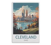 Tin Sign Bathroom Metal Vintage Retro Art Mural Hanging Iron Painting Poster Plaque Funny Animals Family Wall Cleveland Ohio15x30cm（6x12 Zoll）A588