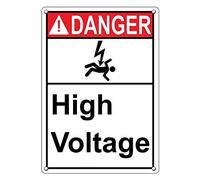 Tin Sign Danger High Voltage Sign 8 X 12 Inch