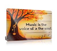 Tin Sign Decor Music Is The Voice Of The Soul. Tin Sign Man Cave Sign Decor Little Man Cave Sign(20X30CM)