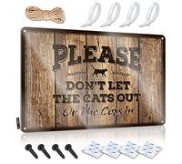 Tin Sign Decor Please Don'T Let The Cats Out Or The Cops In Tin Sign Bar Signs For Home Bar Wall Hot Beer Tin Sign(30X40CM)