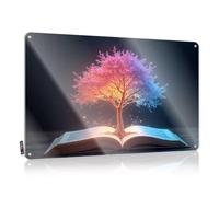 Tin Sign Decor Tree Of Knowledge: Illuminating The Pages Tin Sign Funny Bedroom Decor Beer Decor(30X40CM)