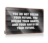 Tin Sign Decor You Do Not Decide Your Future. Tin Sign Man Cave Sign Decor Little Man Cave Sign(30X40CM)