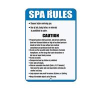 Tin Sign Don&Rsquo;T'S Inside Spa! Follow Rules&Hellip; Activity Sign 8X12 Inches