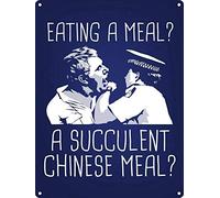 Tin Sign Eating A Meal A Succulent Chinese Meal 8x12 Inches Retro Vintage Decor Sign Metal Tin Sign Home Bar Wall Decor