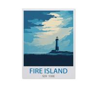 Tin Sign,Fire Island New York,Personalized Tin Sign Vintage Sign for Wall Outdoor, Indoor, Street, Office, Home,Bar Man Cave Decor(30x40cm)12x16 inch-CN94