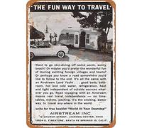 Tin Sign For 8 x 12 Metal Sign Airstream Trailers Vintage Wall Decor Art Vintage Metal Signs