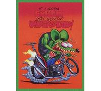 Tin Sign For If I Gotta Explain You Wouldn't Understand, Rat Fink on Motorcycle, Ed Roth, Big Daddy, Daddy Roth, Metal Sign 8X12 Inches Car Wall Signs