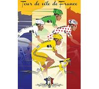 Tin Sign For New Metal Sign Tour De France Jerseys Bicycle Bike Cycling Poster Wall Art Metal Sign for Wall Decor 8x12 Inch