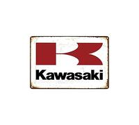 Tin Sign For Vintage Custom Metal Signs 8 x 12 - Kawasaki Service Decor Chic Art Wall Decort Home Yard Signs Bar Hotel Cafe Pub restauran
