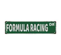 Tin Sign Formula Racing Dr Retro Metal Tin Signs 4x16 Inch For Shop Yard Man Cave Garage Outdoor Funny Wall Decor Decorative Poster Plate