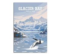 Tin Sign Glacier Bay National Park Tin Sign Vintage Art Wall Decoration Sign Home Kitchen Bar Patio Cave Funny Decoration 30x40CM